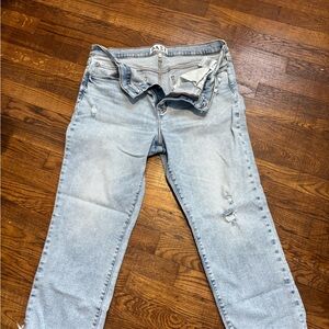 JAZZ Light Blue Straight Leg Jeans for Women